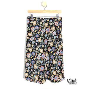 IDO Paisley Floral Print Skirt Size Medium